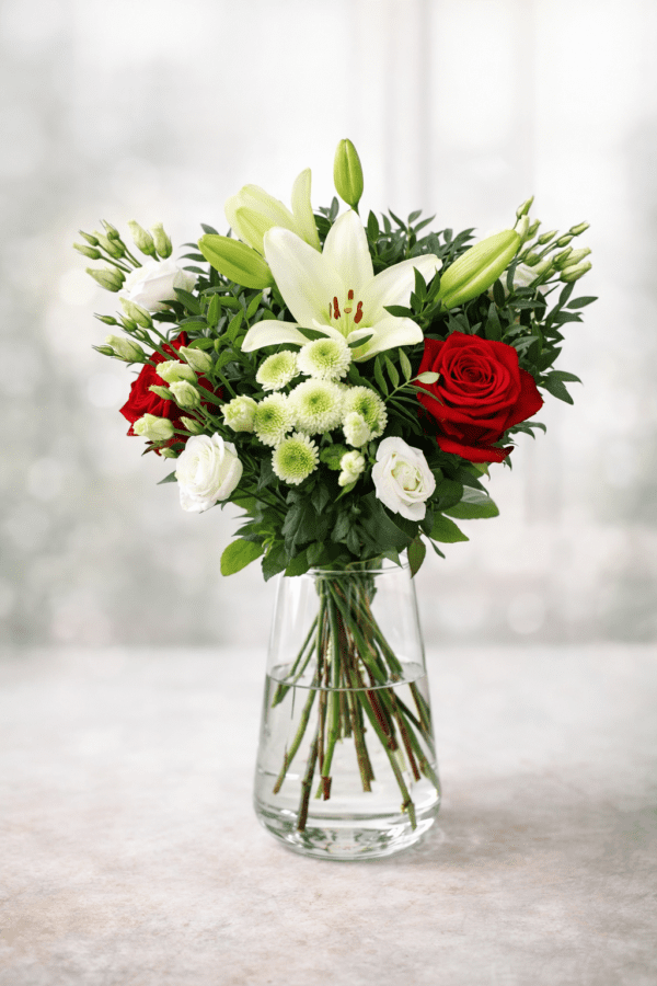 Klassisk kärleksbukett