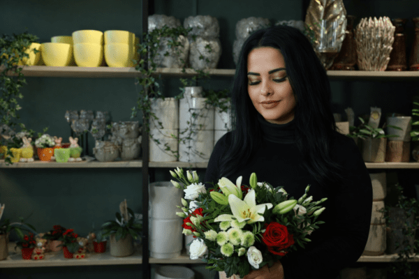 Klassisk kärleksbukett