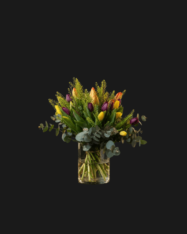 Tulpanbukett – en symbol för vårens glädje och elegans.