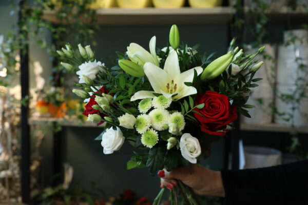 Klassisk kärleksbukett