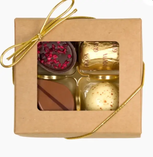 Belgiska praliner – Ask med 4 natur